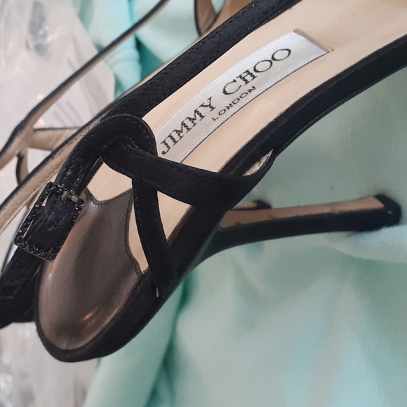 #44❤️ Gently loved Jimmy Choo strappy slingbacks - Picture 5 of 9
